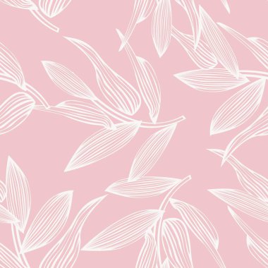 Pastels Tropikal Yaprak desen tasarımı moda tekstil, grafik ve el sanatları için