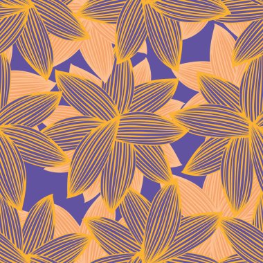 Moda tekstil, grafik, arkaplan ve el sanatları için renksiz çiçek desenli desen tasarımı