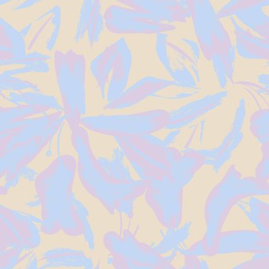 Moda tekstil, grafik, arka plan ve el sanatları için Pastel Soyut Çiçeksiz desen tasarımı