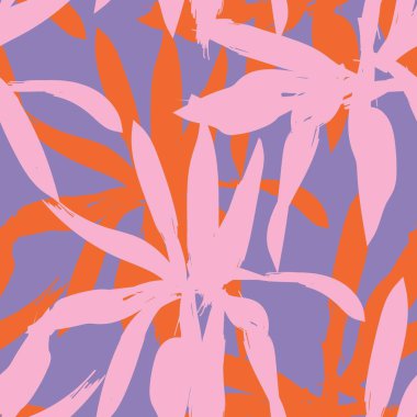 Moda tekstil, grafik, arka plan ve el sanatları için renkli Soyut Çiçeksiz desenli tasarım