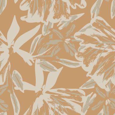 Tarafsız Renk Özeti: Moda tekstil, grafik, arka plan ve el sanatları için kusursuz desen tasarımı