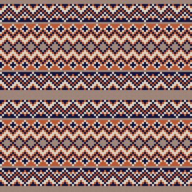 Tarafsız Renk Argyle adası örgü, moda tekstili, grafikler için kusursuz desen tasarımı
