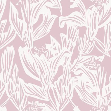 Pastels Botanik Çiçek desensiz moda tekstil, grafik, arka plan ve el sanatları tasarımı