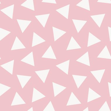 Moda tekstil ve grafikleri için Pastels Geometrik üçgenler kusursuz desen tasarımı