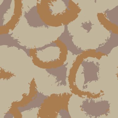 Moda tekstil ve grafikleri için nötr Renkli Geometrik daireler kusursuz desen tasarımı