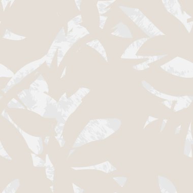 Tarafsız Renkli Tropikal Yaprak Moda tekstil, grafik ve el sanatları için kusursuz desen tasarımı