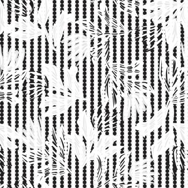 Moda tekstil ve grafikleri için tek renkli çiçekli desenli desen tasarımı