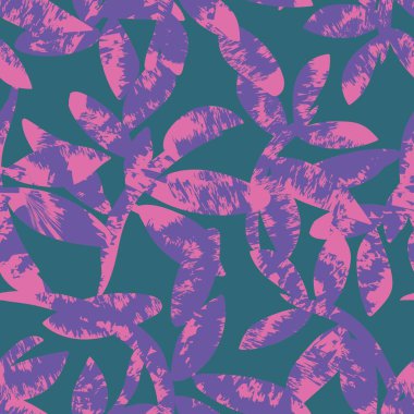 Moda tekstil, grafik ve el sanatları için renkli Tropikal Yapraksız desen tasarımı