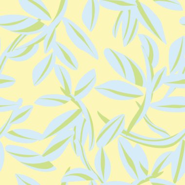 Moda tekstil, grafik ve el sanatları için renkli Tropikal Yapraksız desen tasarımı