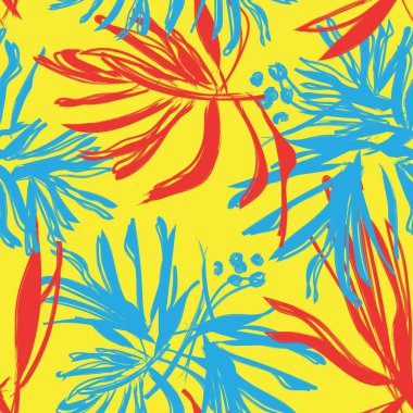 Moda tekstil, grafik, arka plan ve el sanatları için renkli Soyut Çiçeksiz desenli tasarım