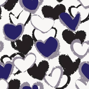 Mavi Kalp, moda tekstil, grafik ve el sanatları için kusursuz desen tasarımı