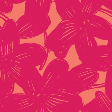 Moda tekstil, grafik, arka plan ve el sanatları için Kırmızı Soyut Çiçeksiz desenli tasarım