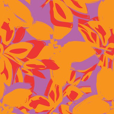 Moda tekstil, grafik, arka plan ve el sanatları için renkli Soyut Çiçeksiz desenli tasarım