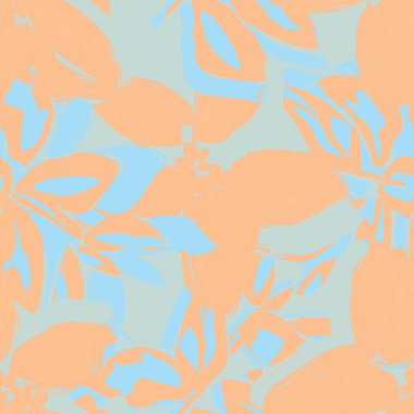 Moda tekstil, grafik, arka plan ve el sanatları için Pastel Soyut Çiçeksiz desen tasarımı