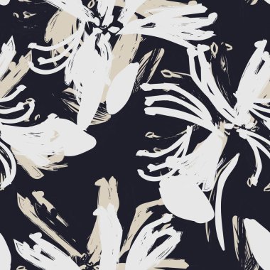 Tarafsız Renk Özeti: Moda tekstil, grafik, arka plan ve el sanatları için kusursuz desen tasarımı