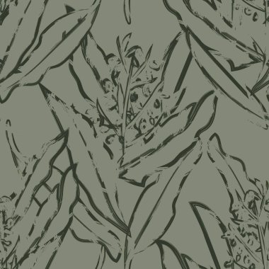 Tarafsız Renk Özeti: Moda tekstil, grafik, arka plan ve el sanatları için kusursuz desen tasarımı