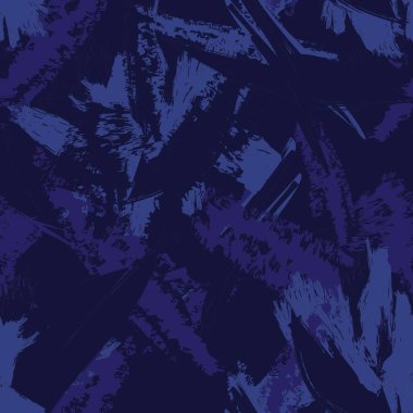 Moda tekstil, grafik, arka plan ve el sanatları için Mavi Soyut Çiçeksiz desenli tasarım