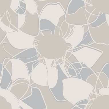 Tarafsız Renk Özeti: Moda tekstil, grafik, arka plan ve el sanatları için kusursuz desen tasarımı