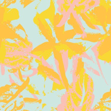 Moda tekstil, grafik, arka plan ve el sanatları için renkli Soyut Çiçeksiz desenli tasarım