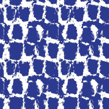 Moda tekstil, grafik ve el sanatları için Mavi Soyut Fırça darbeleri desen tasarımı