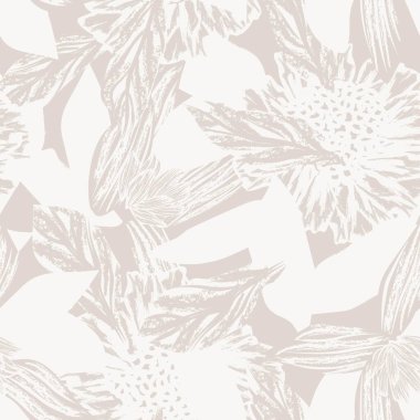 Tarafsız Renk Özeti: Moda tekstil, grafik, arka plan ve el sanatları için kusursuz desen tasarımı