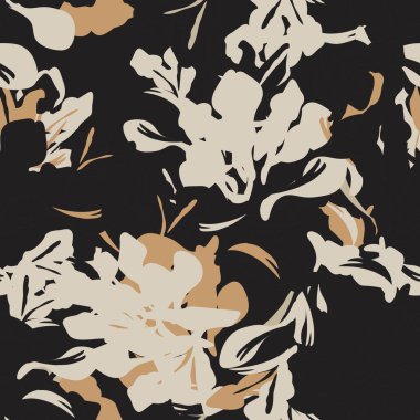 Tarafsız Renk Özeti: Moda tekstil, grafik, arka plan ve el sanatları için kusursuz desen tasarımı