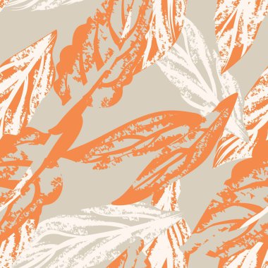 Tarafsız Renk Özeti: Moda tekstil, grafik, arka plan ve el sanatları için kusursuz desen tasarımı