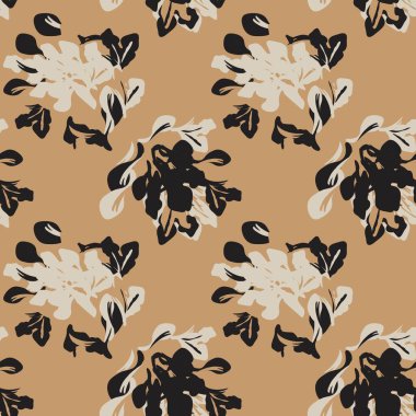 Tarafsız Renk Özeti: Moda tekstil, grafik, arka plan ve el sanatları için kusursuz desen tasarımı