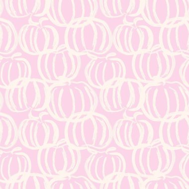 Balkabağı Kusursuz Desen Tasarımı - Moda tekstil, grafik, arka plan ve el sanatları için kusursuz desen tasarımı