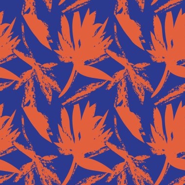 Moda tekstil, grafik, arka plan ve el sanatları için renkli Soyut Çiçeksiz desenli tasarım