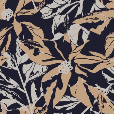 Tarafsız Renk Özeti: Moda tekstil, grafik, arka plan ve el sanatları için kusursuz desen tasarımı