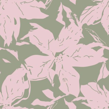 Moda tekstil, grafik, arka plan ve el sanatları için Pastel Soyut Çiçeksiz desen tasarımı