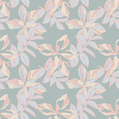 Moda tekstil, grafik, arka plan ve el sanatları için Pastel Soyut Çiçeksiz desen tasarımı