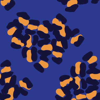 Moda tekstil, grafik ve el sanatları için Mavi Soyut Fırça darbeleri desen tasarımı