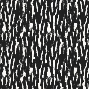 Moda tekstil, grafik ve el sanatları için tek renkli fırça darbeleri desen tasarımı