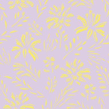 Pastels Botanik Çiçek desensiz moda tekstil, grafik, arka plan ve el sanatları tasarımı