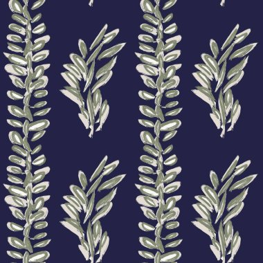 Tarafsız Renkli Tropikal Yaprak Moda tekstil, grafik ve el sanatları için kusursuz desen tasarımı