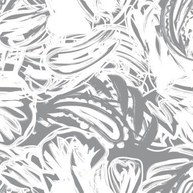 Moda tekstil, grafik, arkaplan ve el sanatları için tek renkli çiçek desensiz desen tasarımı