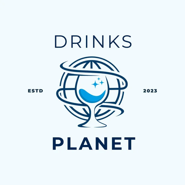 Beverage Vector Logo Design Template Idea — Stock Vector