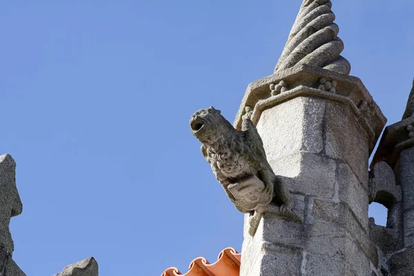 Gárgola Medieval Iglesia Del Norte Portugal —  Fotos de Stock