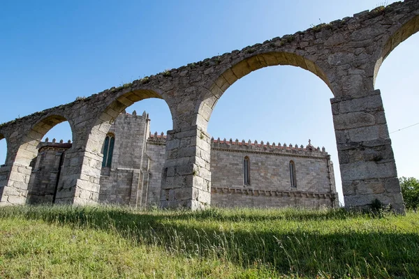 Mosteiro Aqueduto Medieval Santa Clara Vila Conde Portugal — Fotografia de Stock