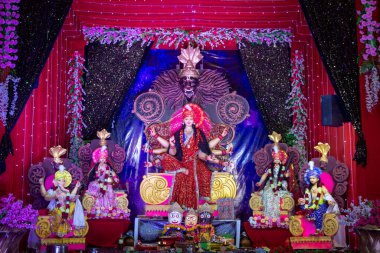 Navratri festivalinde tanrıça Durga