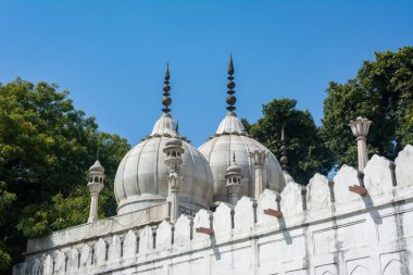 Moti Masjid in Red Fort, Delhi, India. UNESCO World Heritage Site clipart