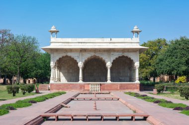 Bhadon Pavilion, Red Fort, Old Delhi, India. UNESCO World Heritage Site clipart