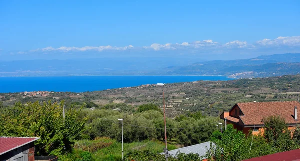 Панорама Узбережжя Калабрії Яку Видно Чунґрі Італії — стокове фото