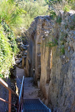 Zungri Mağaraları: Rock yerleşim vibo valentia calabria italy
