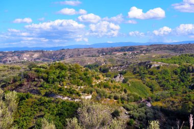 countryside landscape of zungri Calabria Italy clipart