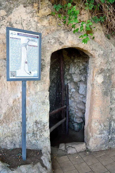 Zungri Caves Rock Settlement Vibo Valentia Calabria Italy — стокове фото