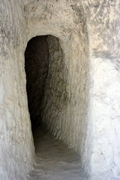 Zungri Jeskyně Skála Osídlení Vibo Valentia Calabria Italy — Stock fotografie