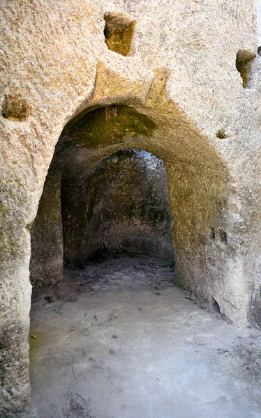 Zungri Jeskyně Skála Osídlení Vibo Valentia Calabria Italy — Stock fotografie